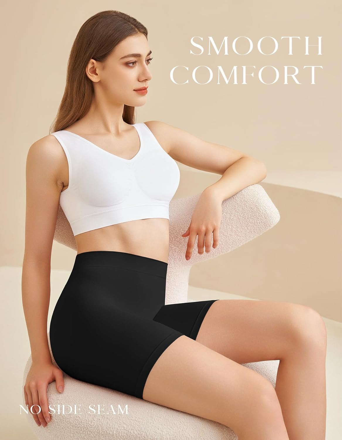 Slip Shorts for Women, Comfortable Smooth Seamless Underwear for Yoga