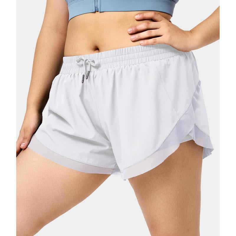 Low Rise Drawstring Fitness Shorts
